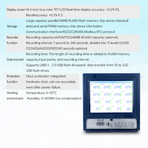 <strong>Data</strong> <strong>Recorder</strong> Color Paperless <strong>Temperature</strong> Level Thermocouple Pressure Recording Instrument - Product Image 5
