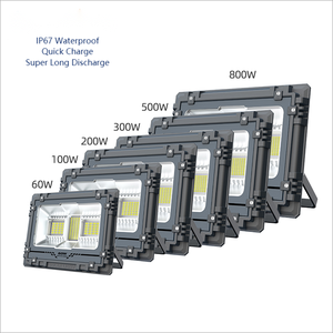 Projecteur LED solaire 200W IP65 étanche pour extérieur, lumière du jour 5000K pour stades sportifs, montage en surface, corps en aluminium - Product Image 3