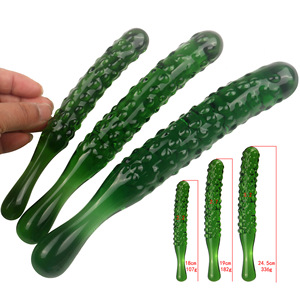 Hot Sell Vol Variëteit Groenten Glas Fruit Seksspeeltje Glas Komkommer <span class=keywords><strong>Dildo</strong></span> Glas <span class=keywords><strong>Dildo</strong></span> - Product Image 1