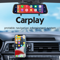 Moniteur Tactile de Voiture XYD 9,66 Pouces Diffusion Multimédia Vue Arrière 2K 4K Caméra de Recul Bluetooth Intégré Carplay Universel