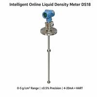 Medidor de Densidad de Líquidos Inteligente en Línea DS18 HART, Sensor de Presión Diferencial, Pantalla LCD, Salida 4-20mA, Diafragma de Acero Inoxidable SS316, para Químicos y Alimentos