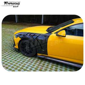 Parafanghi in Fibra di Carbonio con Prese d'Aria a Forma di Pinna di Squalo per <span class=keywords><strong>Ford</strong></span> Mustang S650 GT <span class=keywords><strong>ECO</strong></span> 2024+ Kit di Conversione e Aggiornamento - Product Image 4