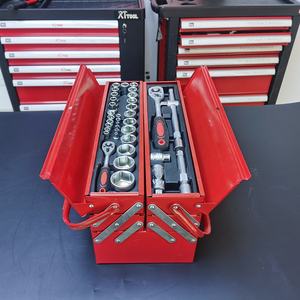 <span class=keywords><strong>128</strong></span> buah peralatan tangan dalam besi dan CR-V Set kotak alat perbaikan mekanik rumah tangga dengan kustomisasi OEM - Product Image 3