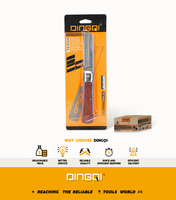 Couteau d'électricien 1000V avec manche isolé, couteau utilitaire pliable avec lame en acier inoxydable tranchante pour le dénudage et le câblage des câbles