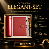 Coffret Cadeau d'Affaires OEM Premium avec Stylo Métallique, Carnet A5 Épais, Stylo Promotionnel d'Entreprise, Ensemble Cadeau Carnet et Gobelet