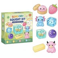 Coffret surprise de jouets Squishy amusants, 8 pièces aléatoires, jouets anti-stress à remontée lente, modèles simulation pain au fromage et fraise