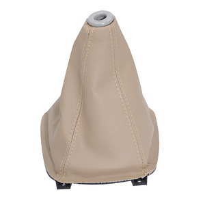 Leather Gear <b>Shift</b> Cover For Hyundai Sonata Black Dustproof Car Accessory <b>Knob</b> Protector - Product Image 4