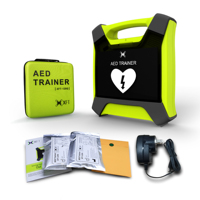 Défibrillateur AED rechargeable XFT-120G à longue autonomie, en plastique, avec télécommande, pour la formation en premiers secours et la formation en RCP