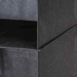 Black Hanging Storage Organizer 53 Inch 6 Tier Rectangular Nonwoven Felt Space Saving Behind Door Wall Mount - Product Image 4