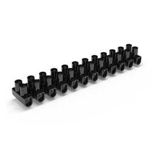 แผงขั้วต่อสายไฟฟ้าคุณภาพสูง รุ่น Heavy Power PA2U สีขาว/ดำ วัสดุ PP พร้อมขั้วต่อเหล็ก รองรับกระแสไฟ 32A แรงดัน 450V - Product Image 1
