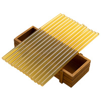 Venta Directa de Fábrica: Barras de Pegamento Termofusible de Resina, Súper Adhesivas, Alta Viscosidad, Multimaterial, Amarillas Transparentes, Pegamento en Caja Completa para Pistola de Pegamento