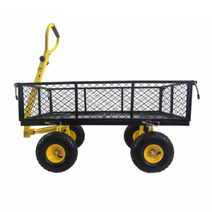 Robuster Garten-Transportwagen mit Abnehmbaren Seitenwänden und Luftreifen 180 °   Drehbarer Rutschfester Griff Garten-Kippwagen - Product Image 3