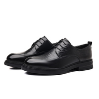 Chaussures en cuir pour hommes, nouvelle collection printemps, cuir de qualité supérieure, chaussures à lacets de haute qualité pour hommes, chaussures Derby formelles pour affaires