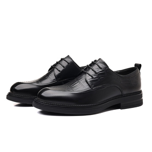 Chaussures en cuir pour hommes, nouvelle collection printemps, cuir de qualité supérieure, chaussures à lacets de haute qualité pour hommes, chaussures Derby formelles pour affaires - Product Image 3