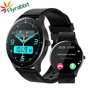Flyrabbit original phone sport smartwatch touch screen waterproof bluetooth call amoled screen ce rohs smart watch for men women