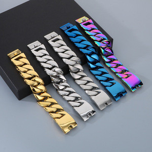 Vente en gros Collier pour homme en acier inoxydable 316L avec grande chaîne à maillons cubains - Product Image 6