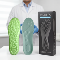 Semelles intérieures sportives en PU confortables et technologiques, souples, respirantes, absorbant les chocs, avec soutien de la voûte plantaire, unisexe, 2 pièces, semelles 4D