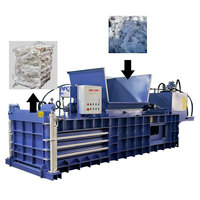 Presse à vêtements hydraulique entièrement automatique, compacteur textile horizontal