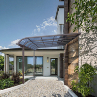 Auvent moderne en alliage d'aluminium pour terrasse de villa, porte et fenêtre - Anti-UV, résistant au vent, durable, protection solaire extérieure