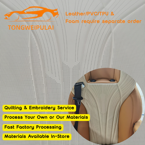 Cuero Sintético Bordado en 3D, Espuma de PVC, <span class=keywords><strong>Tapicería</strong></span> para Asientos de <span class=keywords><strong>Coche</strong></span> y Muebles, 60*90cm, <span class=keywords><strong>Tela</strong></span> de Cuero PU/TPU/Microfibra PVC - Product Image 1