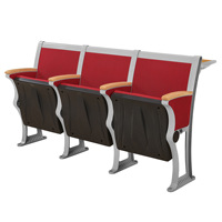 Auditorium de formation haut de gamme avec sièges en rangée, pour l'éducation scolaire, en alliage d'aluminium, écologique, moderne, minimaliste, pliable