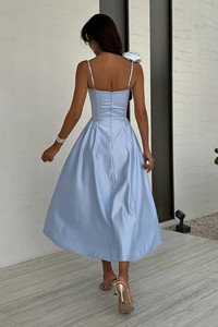 Nouvelle Robe Longue d'Été Sans Manches et Dos Nu à Bretelles Couleur Unie pour <span class=keywords><strong>Femme</strong></span> – Grande Vente - Product Image 3