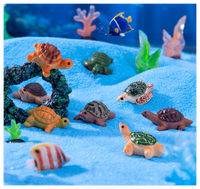 Miniature mignon Animal Mang Dai chanceux mystère aveugle sac enfant bain bombe jouet résine tortue tortue 3d Mini Figurine Aquarium décor
