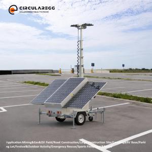 Torres de Iluminación Solares Montadas en Remolque, 480W (4x120W) LED, 76,800 Lúmenes, para Aeropuertos - Product Image 4