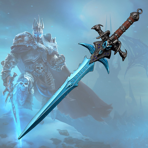 Réplica de Espada de Metal de 28 cm de Frostmourne de <span class=keywords><strong>Warcraft</strong></span>, Modelo de Arma del Rey Lich, Objeto Coleccionable, 222 g - Product Image 1