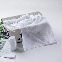 Factory Custom Free Samples Airline Cotton Towels Airline square Towels Custom Disposable Hand Towels