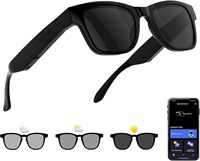 Lunettes Intelligentes IA avec Verres à Changement de Couleur pour la Traduction dans Plus de 160 Langues, Assistant Vocal, Étanchéité IPX-5, Caméra 8MP