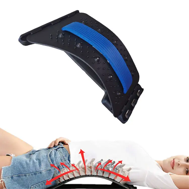 4 Stufen Einstellbare Einstellungen Magnet Back Stretcher Massage gerät Wirbelsäulen deck Lendenwirbel rücken Cracker Board