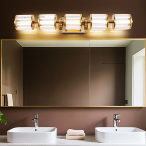 Modern Luxury American Postmodern Brass Crystal <b>Shade</b> LED Wall Sconce Indoor Decorative Wall Lamp for Living Room Bathroom - Product Image 3