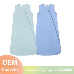 Áo ngủ liền thân cho bé sơ sinh không tay, chất liệu tre, kiểu dáng quấn, dành cho bé từ 0-18 tháng tuổi - Product Image 2