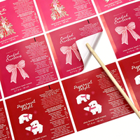 Etiquetas Adhesivas Navideñas Personalizadas con Logotipo, Papel de Arte Impreso en Fábrica, para Regalos y Celebraciones