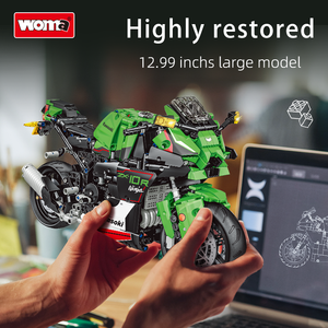 WOMA TOYS C0927 Juguete <span class=keywords><strong>de</strong></span> Construcción <span class=keywords><strong>de</strong></span> Motocicleta Técnica a Escala 1:6, Bloques <span class=keywords><strong>de</strong></span> Construcción, Kit <span class=keywords><strong>de</strong></span> Moto - Product Image 4