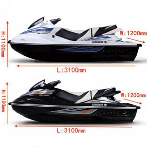 <strong>China</strong> <strong>Made</strong> 1300cc Gasoline Powered 4-stroke Water Cooling 3-person Speed 60km/h Mini <strong>Jet</strong> Boat Water <strong>Jet</strong> <strong>Skis</strong> Motorboat for Sale - Product Image 3