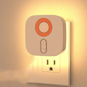 RGB Plug in Night <b>Light</b> Color Changing Dusk to Dawn Sensor <b>Wireless</b> LED Nightlight for Kids Living Room Bedroom Bedside Lamp - Product Image 1
