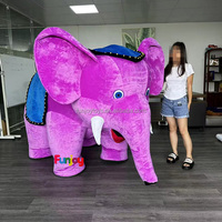 Costume de mascotte gonflable d'éléphant adulte Costume gonflable en forme d'animal géant de dessin animé drôle de marche de rue pour des événements