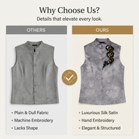 Gilet de luxe en soie satinée pour femme, broderie française faite à la main, style chinois, sans manches, personnalisable OEM ODM