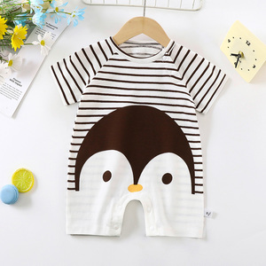 फैशन प्यारा बेबी बॉडीसूट नवजात शिशु के 100% रोमपर छोटे छोटे बाल वाले रोम्पर कपड़े - Product Image 4