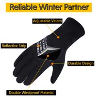Gants d'hiver en polyester pour hommes, respirants, thermiques, antidérapants, imperméables, à écran tactile, pour le sport, le cyclisme, la randonnée