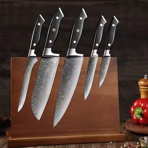 Professional Micarta Handle 67 Layers <strong>5Pcs</strong> Damascus Steel Kitchen <strong>Knife</strong> <strong>Set</strong> - Product Image 6