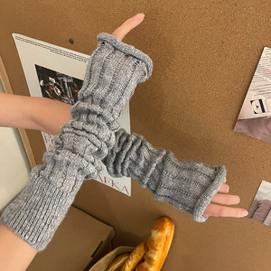 Y2K Hot Girl Subculture Curly Edge <span class=keywords><strong>Mohair</strong></span> <span class=keywords><strong>Gants</strong></span> chauds à manches longues pour filles - Product Image 5