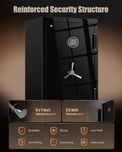 Caja Fuerte para el Hogar TIGERKING de 8.78 Pies Cúbicos, Resistente al Fuego y al Agua, con Cerradura Digital, Gabinete de Acero para Joyas con Cajón y Estantes - Product Image 5