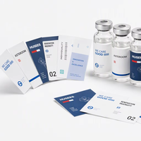 Étiquettes personnalisées en vinyle pour flacons - Étiquettes imperméables en matière première pour flacons en verre transparent de 3 ml, 5 ml, 10 ml