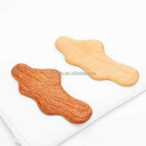 Precio de fábrica Masajeador Gua Sha Board Set Piel Facial Madera de haya Masaje Multifunción - Product Image 1