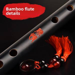 Flûte en Bambou Professionnelle Wei Wuxian Chenqing Di pour Performance, Instrument Transversal d'Initiation pour Adultes et Enfants, Thème Fantôme - Product Image 2