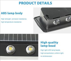Paisaje decoración Villa Grden iluminación moderna al aire libre Ip65 impermeable ABS Led luz de pared Solar - Product Image 5