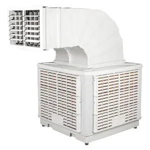 Ventilador enfriador de aire evaporativo montado en el techo, ventilador enfriador de aire evaporativo de agua para granja avícola, ventilador Industrial